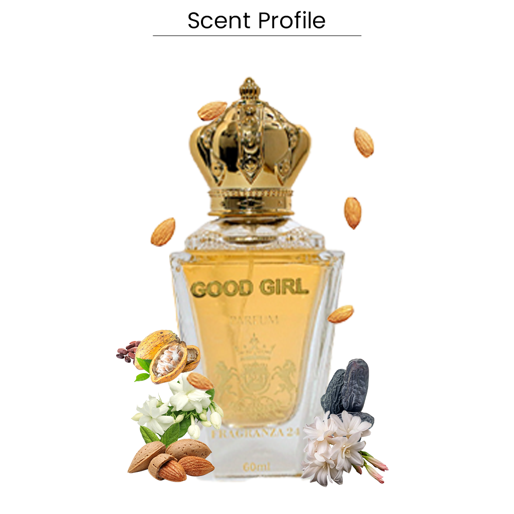 Good Girl Parfum for Women – Almond, Tuberose, Jasmine & Tonka Cocoa Scent