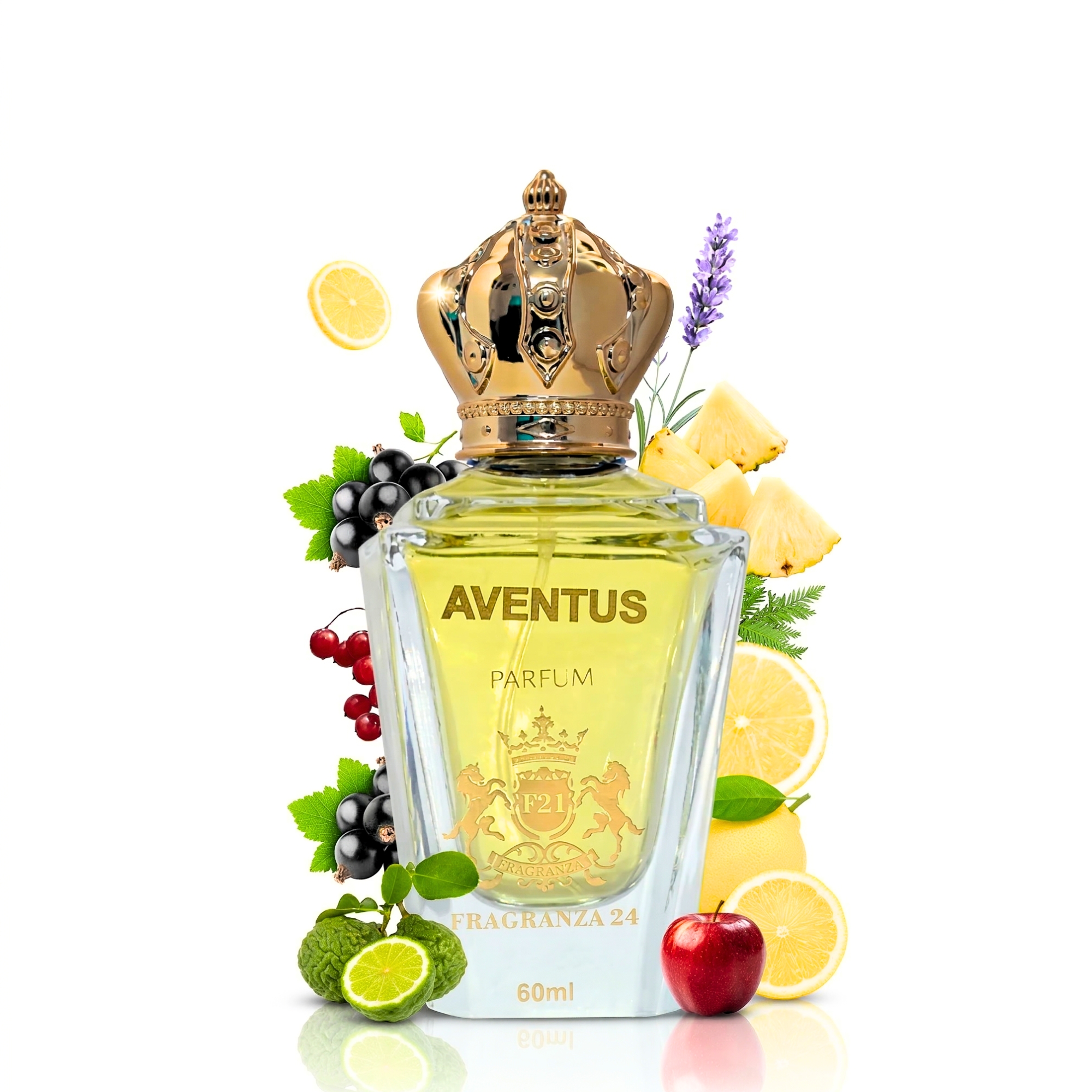 Aventus Parfum – Unisex Woody Fruity Fragrance with Pineapple, Birch & Musk