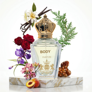 Body Parfum – Soft Peach, Rose & Cashmere Wood Floral Powdery Fragrance