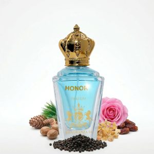 Honor Parfum for Men – Spicy Woody Incense Fragrance with Pink Pepper, Geranium & Frankincense