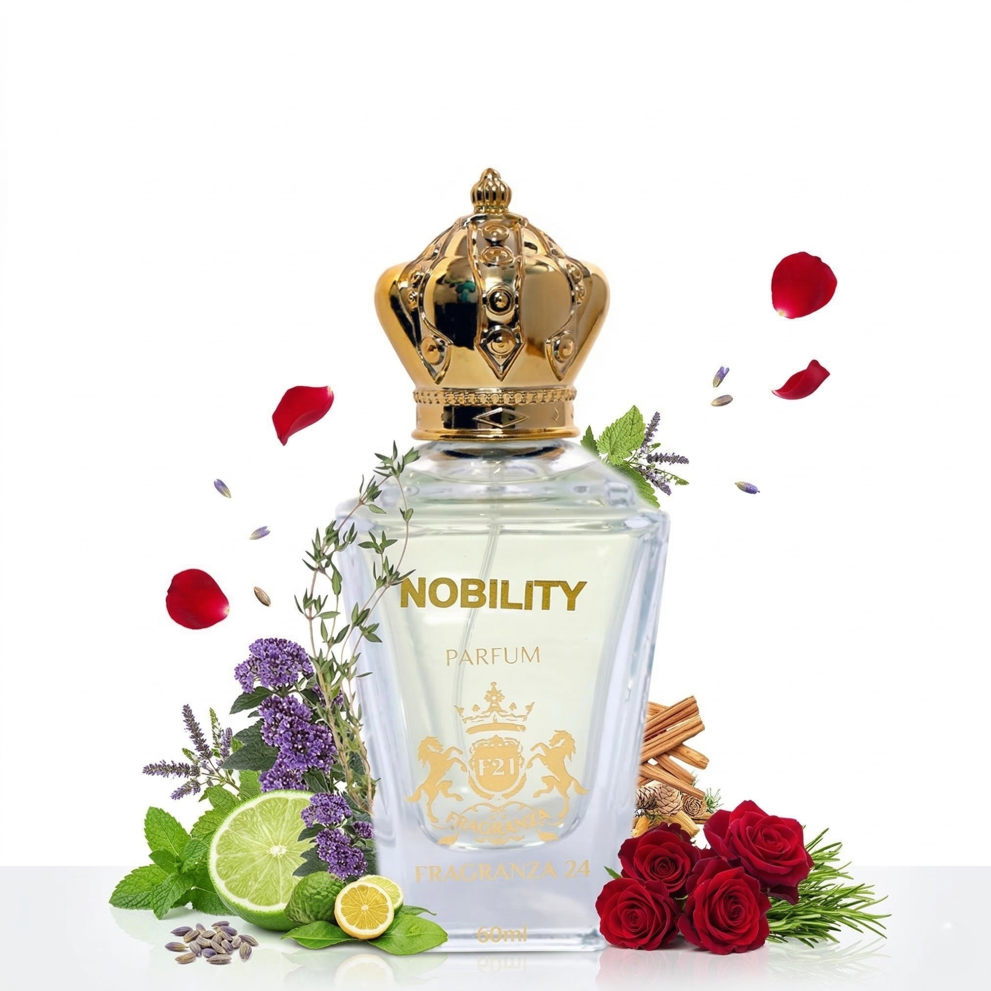 Nobility Parfum – Unisex Floral Woody Leather Fragrance with Rose, Patchouli & Sandalwood