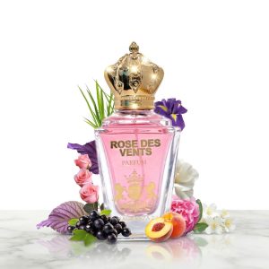 Rose Des Vents Parfum for Women – Peach, Black Currant & Velvet Rose Musk Fragrance 
